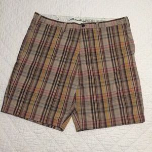 Eddie Bauer preppy plaid shorts 40